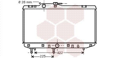 VAN WEZEL Radiaator,mootorijahutus 53002151